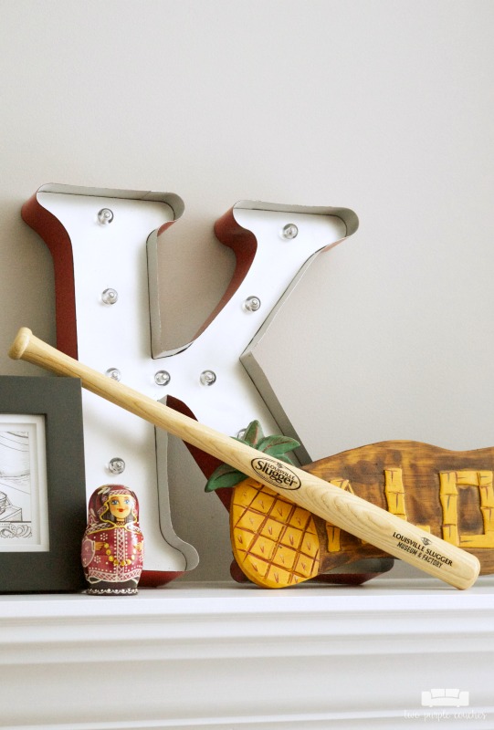 Use your summer vacation as inspiration for decorating your summer mantel! Gather souvenirs and travel mementos to create unique mantel decor.