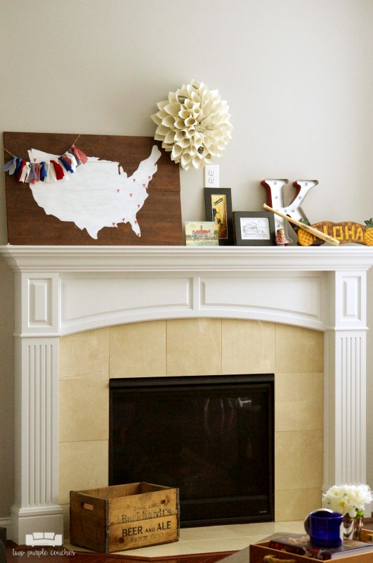 Use your summer vacation as inspiration for decorating your summer mantel! Gather souvenirs and travel mementos to create unique mantel decor. 