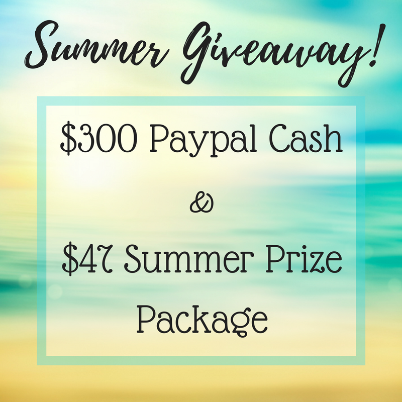 Win some extra green! Enter our spectacular Summer Giveaway now through July 5, 2017 for the chance to win $300 in Paypal cash + other prizes!