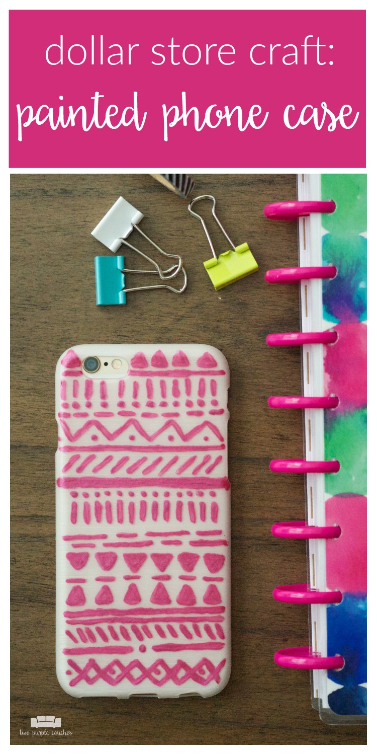 Tribal Painted Phone Case - Create with Me DIY Challenge - two purple ...