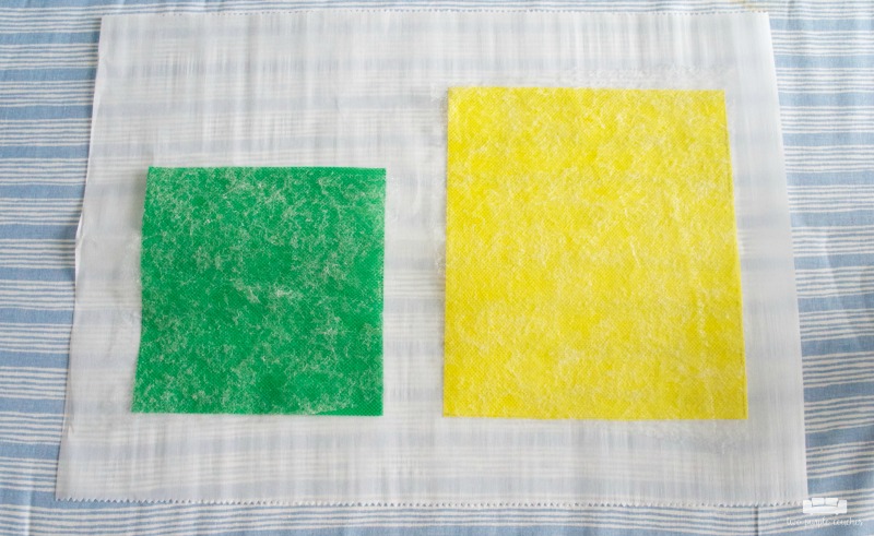 how to make a pineapple garden flag - step 1