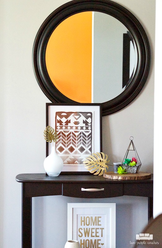 Room by Room Showcase: Summer Entryway Decor + Tour. Lots of ideas and projects for decorating your foyer or entry for summer. 