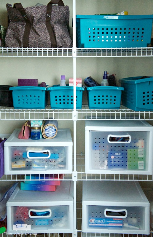 Master Bath Linen Closet Storage Solution