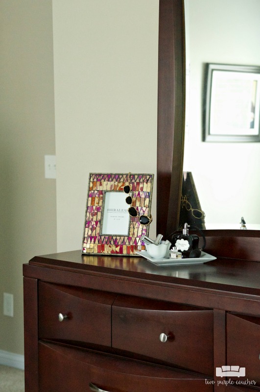 Simple dresser decor. Master bedroom tour.