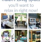 12 beautiful & cozy outdoor living spaces you’ll want to relax in right now! DIY Ideas for patio and deck decor - from bohemian to rustic to modern.