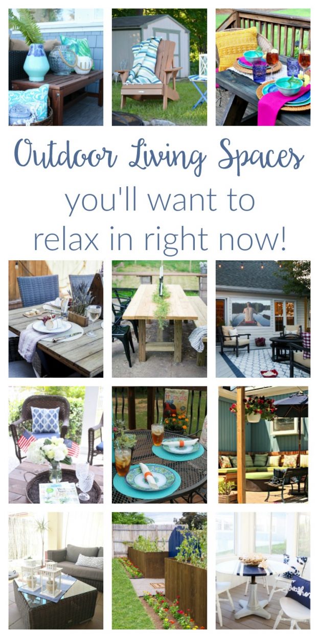 12 beautiful & cozy outdoor living spaces you’ll want to relax in right now! DIY Ideas for patio and deck decor - from bohemian to rustic to modern.