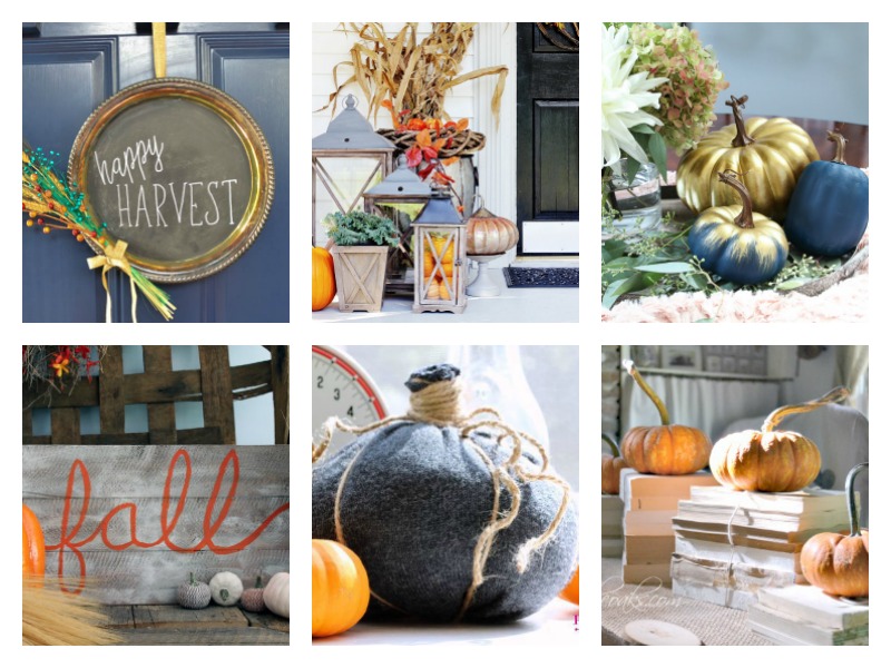 Fall Decorating Ideas - DIYs, crafts, rustic and vintage home decor 