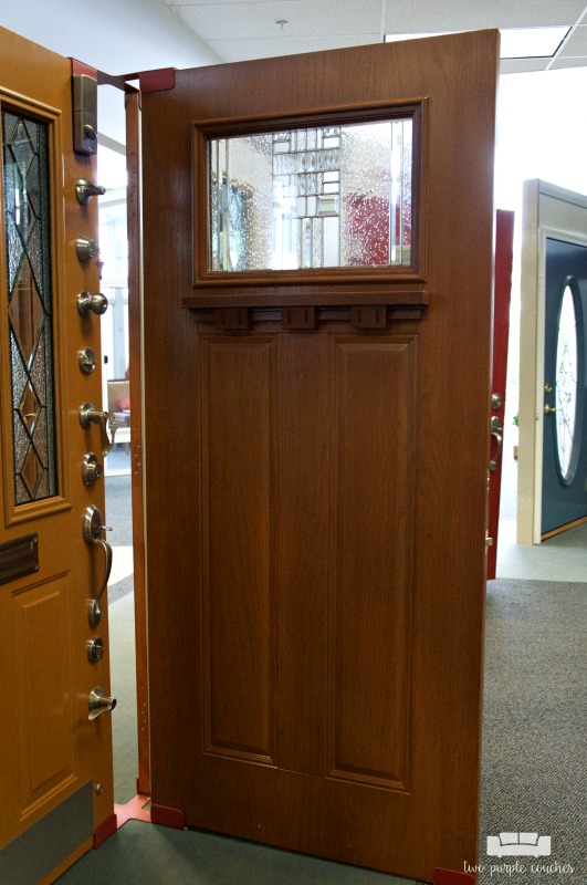 Considering a new front door? Head to a local showroom to check out options in-person. 