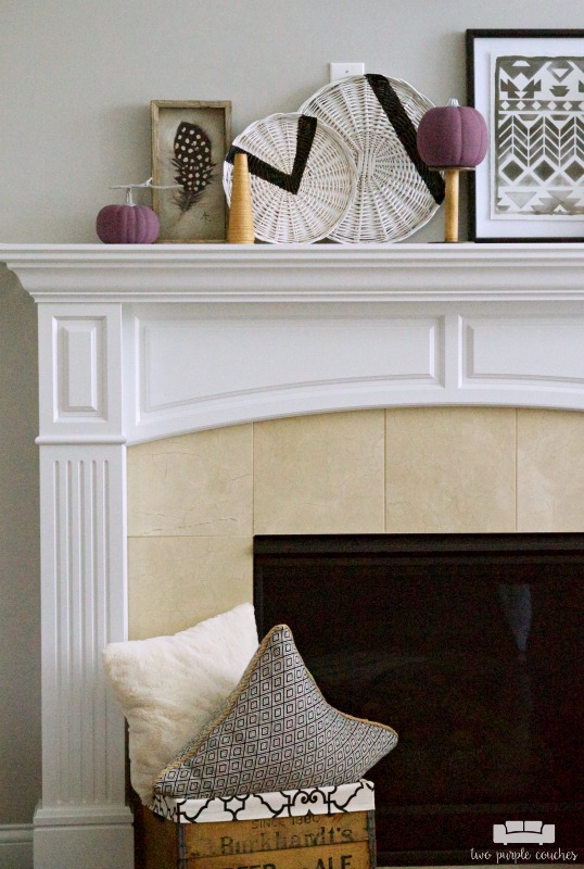 Fall mantel decorations - simple diy ideas and tribal inspired accents