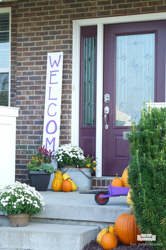 Fall porch decorating ideas. Update your entry for autumn with these simple DIY ideas, from potted mums to rustic planters and colorful pumpkins.