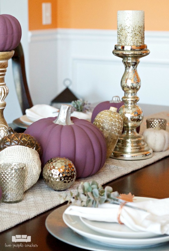 Fall table decorations - simple neutral ideas for an autumn tablescape