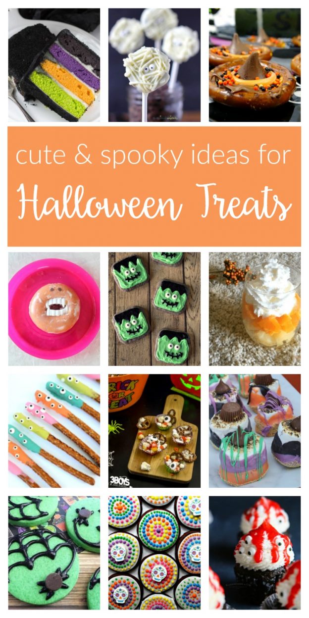 Halloween Treats ideas and recipes. From cute to spooky, these fun and easy DIY desserts and sweet treats are perfect for kids and adults alike!