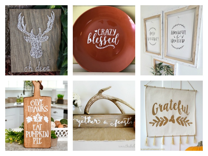 Love these rustic ideas for Fall signs & home decor! 