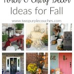 Fall Porch Decorating Ideas. Whether you love farmhouse or modern, these simple DIY and budget-friendly ideas for autumn are sure to boost your curb appeal!