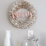Transform a tired Holiday Wreath with this simple trick! Add fresh modern style to any Christmas wreath in minutes with this easy DIY idea.