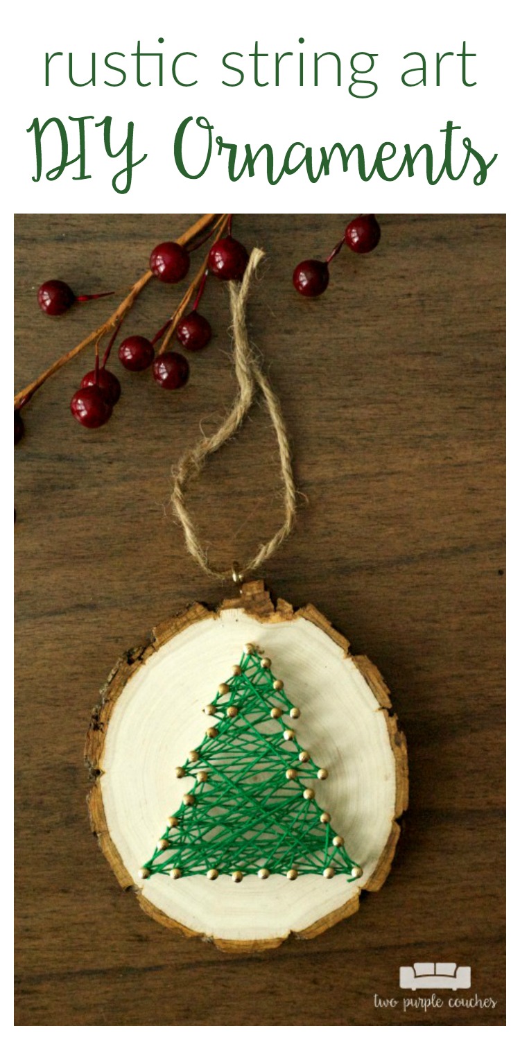 DIY String Christmas Ornaments