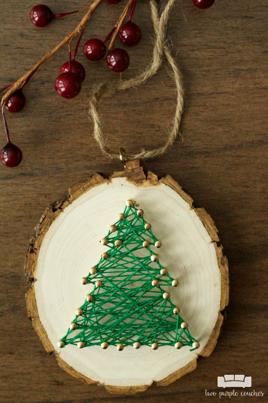 DIY String Art Ornaments - A Beautiful Mess