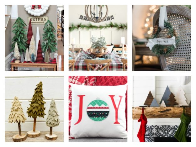 DIY Christmas Decorating Ideas - two purple couches