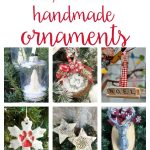So many easy ideas for handmade Christmas ornaments! DIY your own to keep as decorations or gift using fabric, wood, vinyl, glitter, paint and more!
