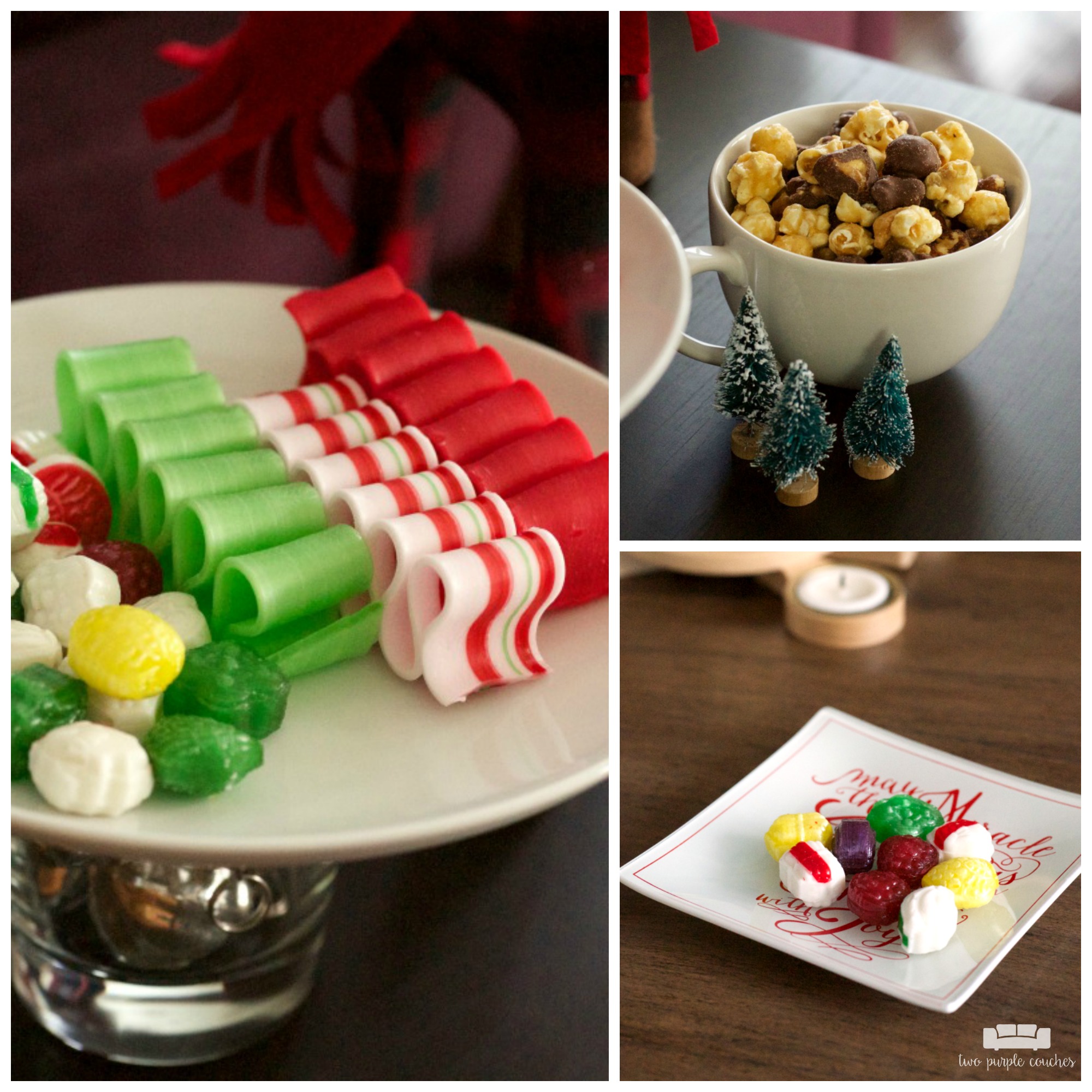 Classic candies and sweets for a cozy holiday home
