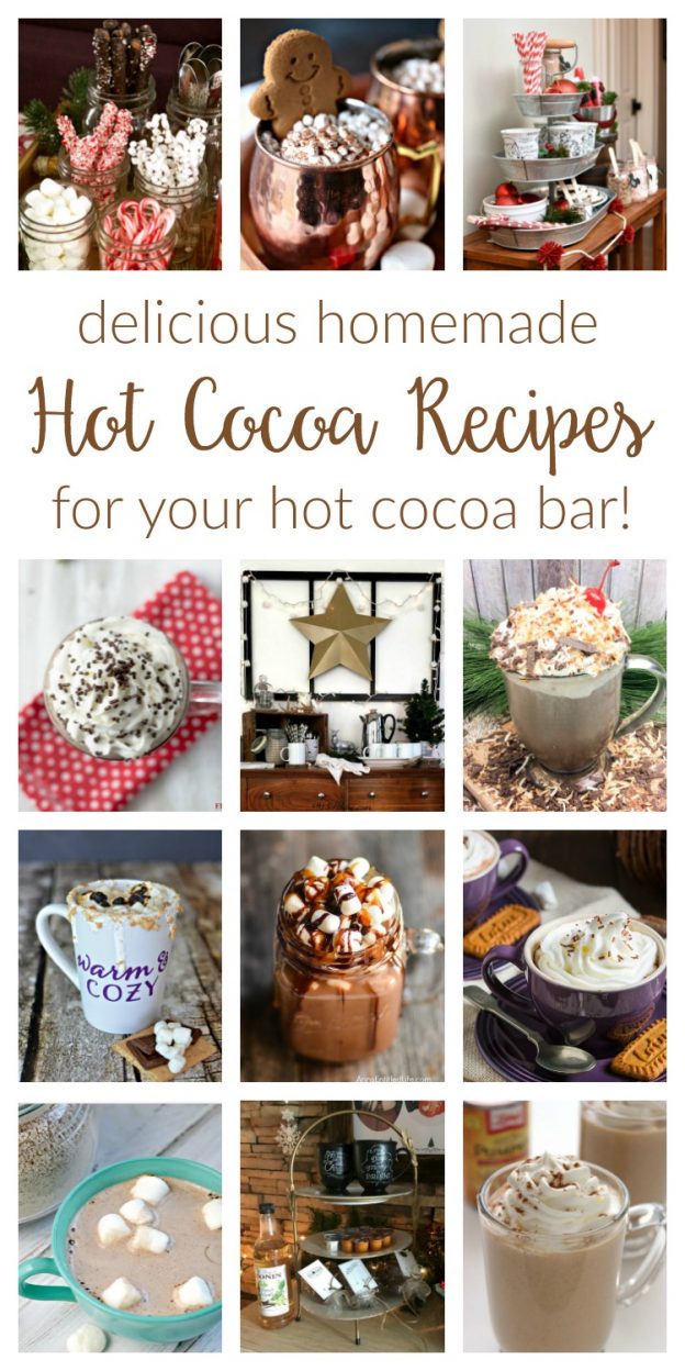 Hot Cocoa Recipes / Cozy up with one of these easy, delicious homemade recipes! They're perfect for adding to your hot cocoa bar!