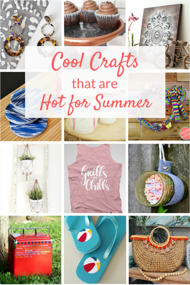 Summer crafts ideas to keep you cool when it's hot outside! These cute and easy DIY and crafts ideas offer creative fun for both kids and adults alike.