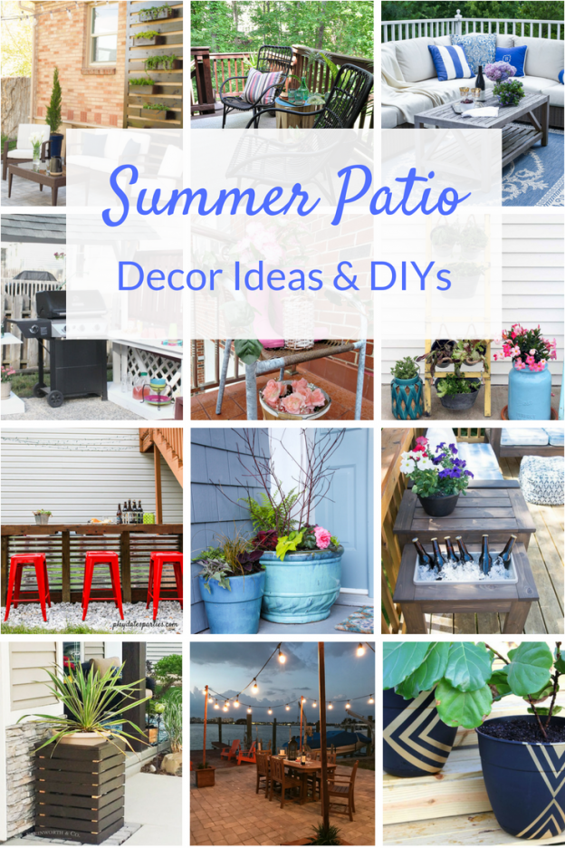 Enjoy your outdoor space all summer long with these inexpensive DIY patio ideas. From planting to decorating, you can have a beautiful patio on a budget!