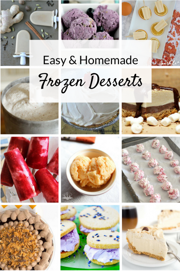 Cool off this summer with these easy, homemade frozen desserts! Delicious ideas and recipes from ice cream to pie to frozen fruit treats.