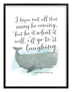 Moby Dick Quote Print