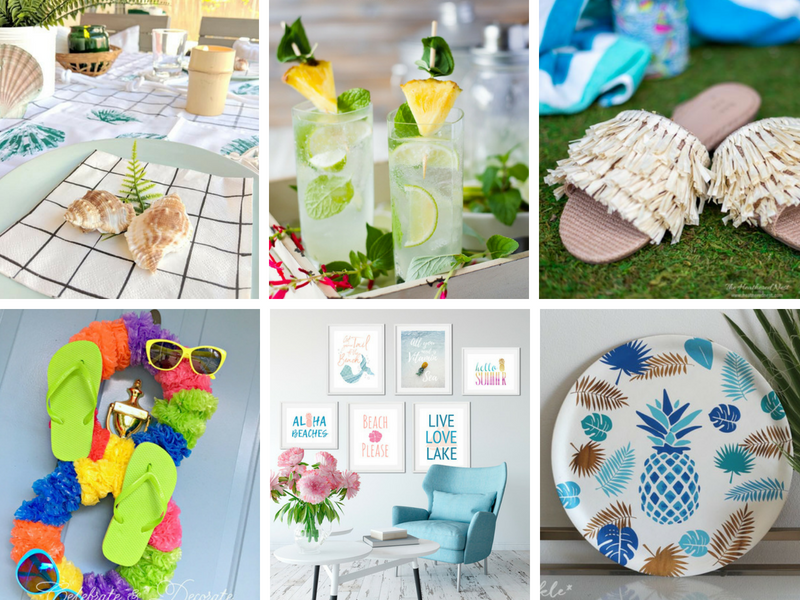 tropical party ideas - diys and decorations for a luau style party