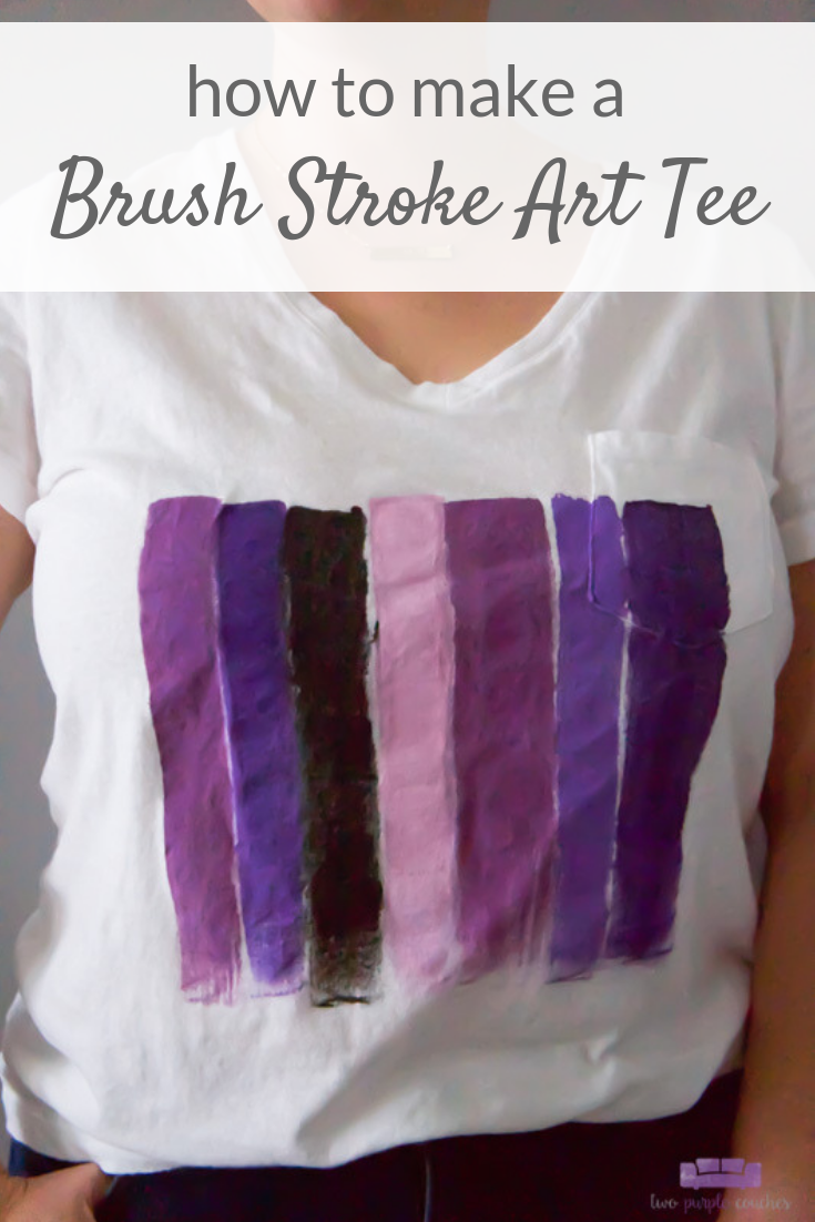 Learn how to make this simple, colorful abstract t-shirt using acrylic paints! It’s a cute, easy on-trend project you can do in minutes!