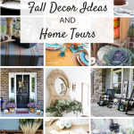 Fall home decor ideas and inspiring fall home tours. From outdoors to in, the living room to the kitchen, lots of beautiful, cozy DIY decorating!