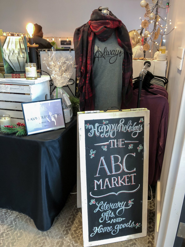 ABC Market - curated and handmade literary gifts and home goods.