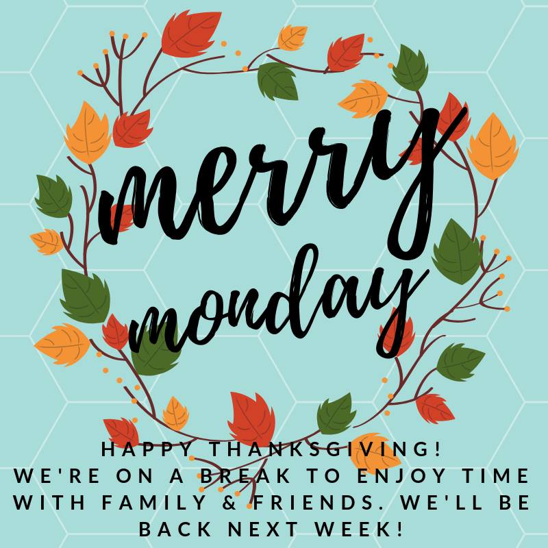Happy Thanksgiving from Merry Monday Link Party Team