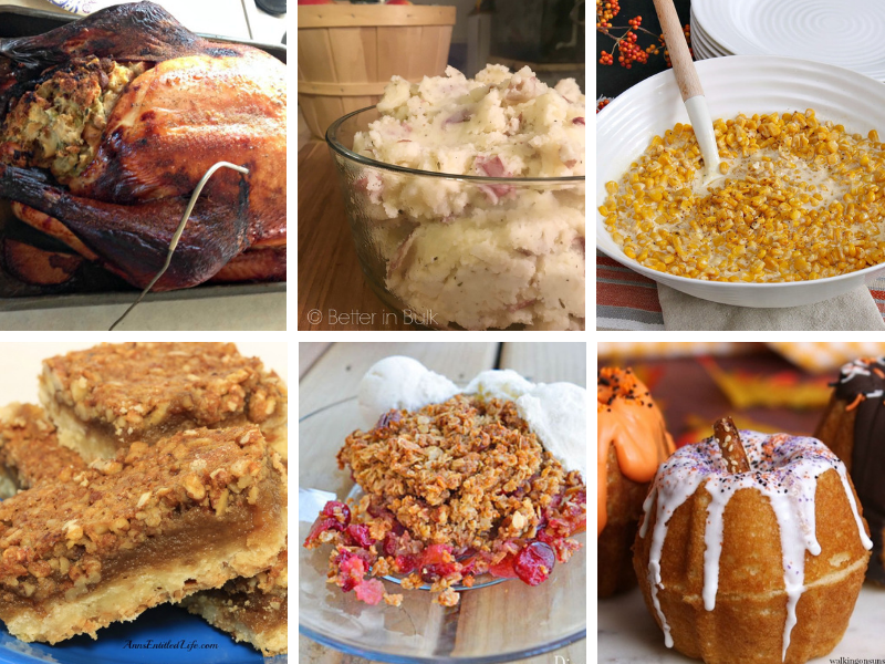 Thanksgiving Recipes - turkey, mashed potatoes, sides, dessert and more!