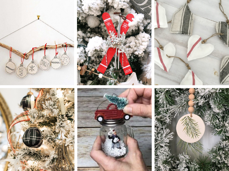 DIY Ornaments - easy ideas for adults & kids.