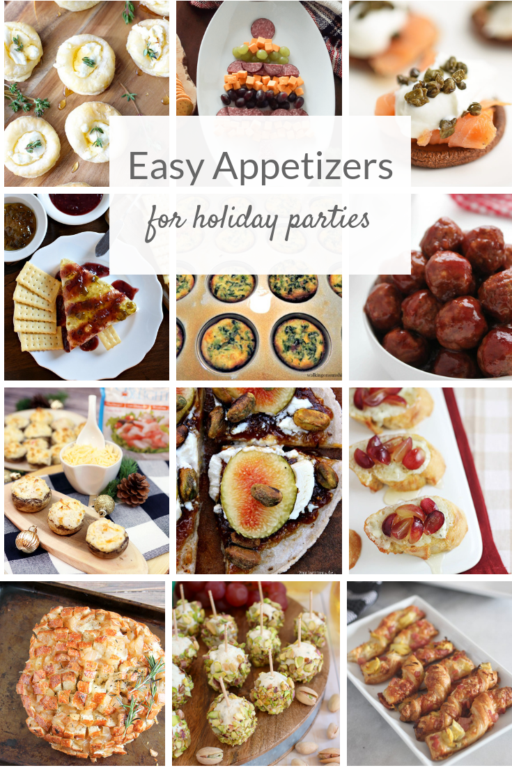 Easy party appetizers to make for a crowd. These holiday fingerfood ideas are perfect for a fancy cocktail hour, but are so simple to make! #partyappetizers #partyapps #partyfood