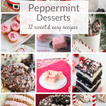 Collage of peppermint desserts