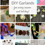 Collage of DIY garlands
