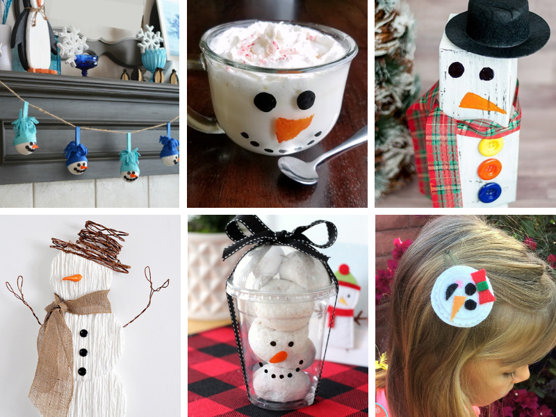 19 Creative Snowman Crafts for Kids