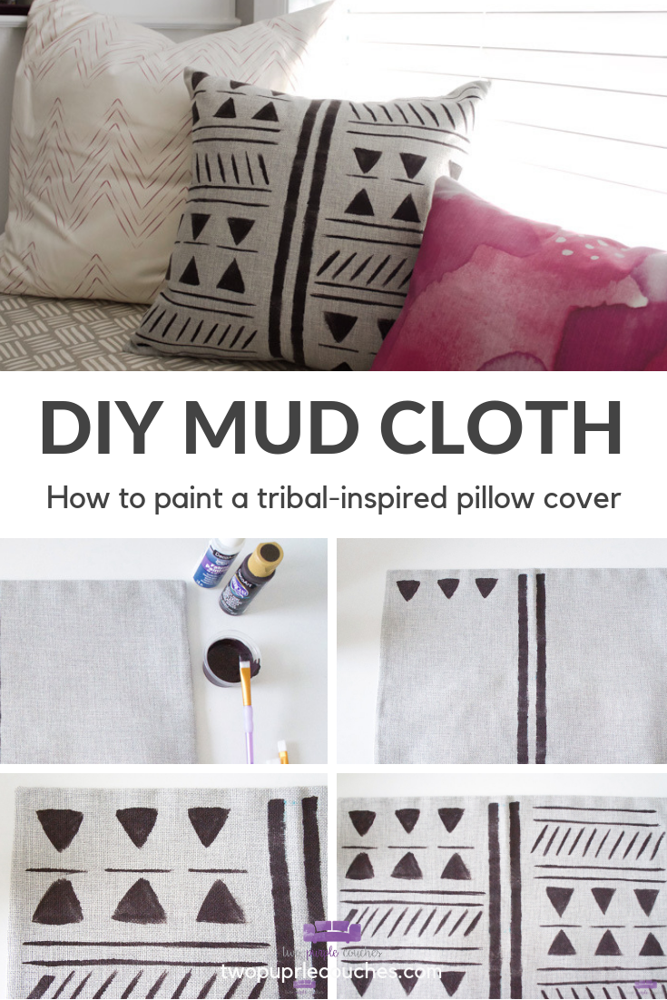 Collage - how to paint mud cloth pattern