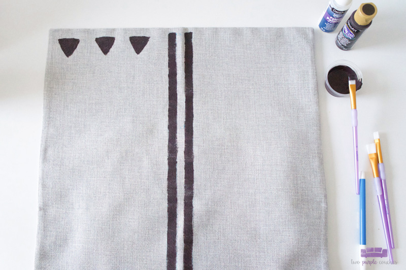 painting a mud cloth pattern