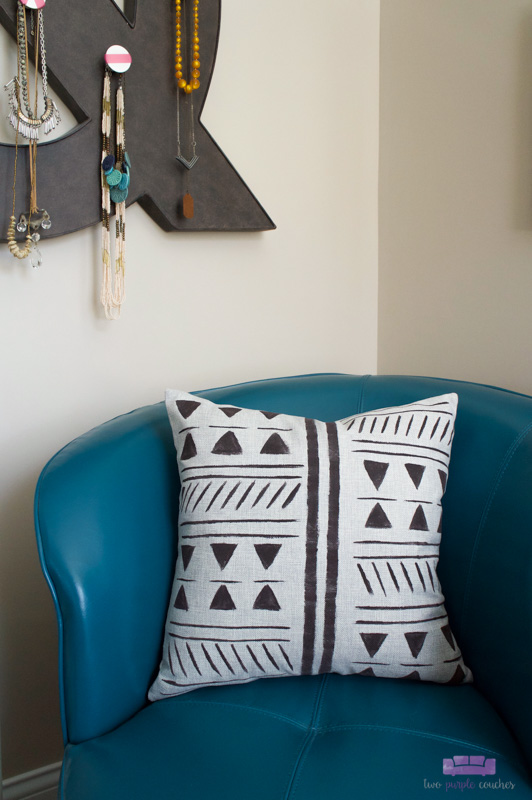 mud cloth style pillow