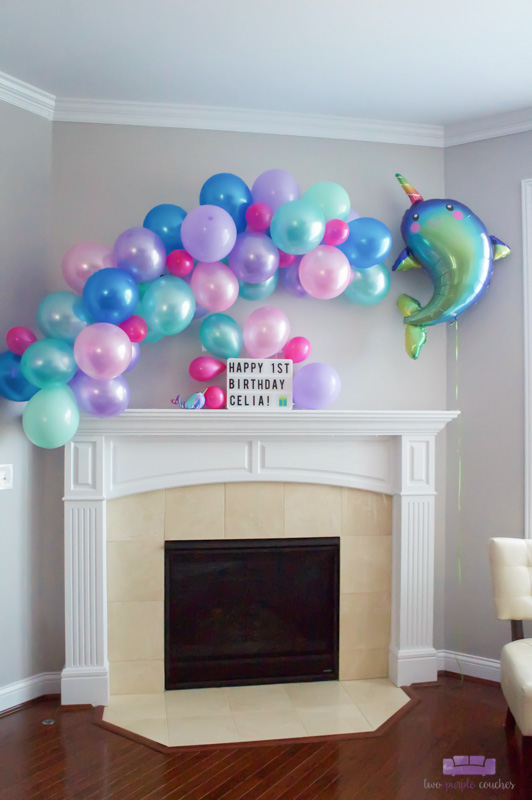 How to Make a Simple DIY birthday Balloon Garland - Haute House Love