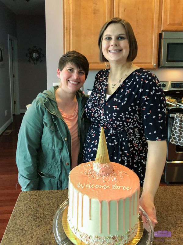 ice cream baby shower cake