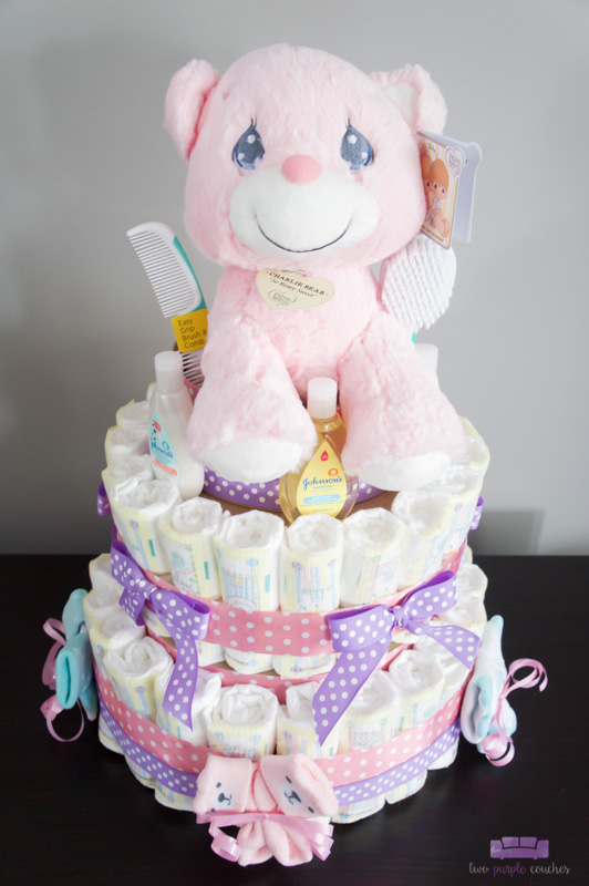 ice cream baby shower diaper cake