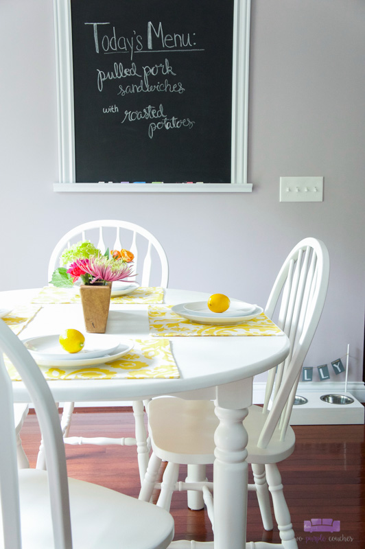 painted kitchen table and chairs