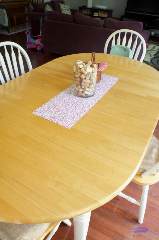 kitchen table before paint