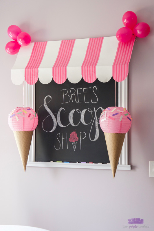 paper lantern ice cream cone decorations