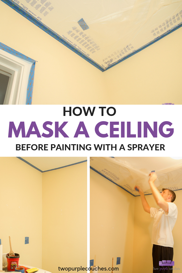 How to mask a ceiling collage